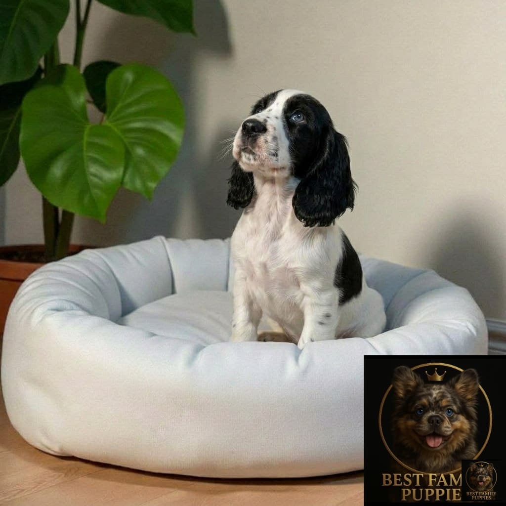 Cachorros Cocker Spaniel Ingles Blanco — con garantía de pureza
